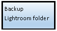 Flowchart: Process: Backup
Lightroom folder